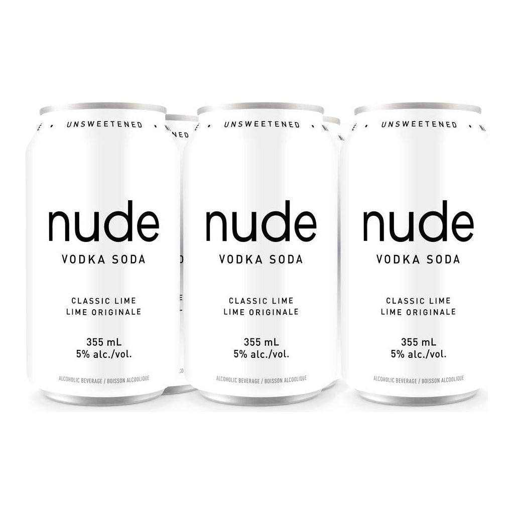 Nude Vodka Soda Classic Lime (6 Pk)