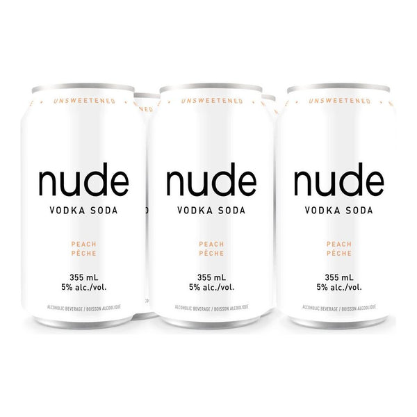 Nude Vodka Soda Peach 6 Pk Buzz Buddy Liquor 7830
