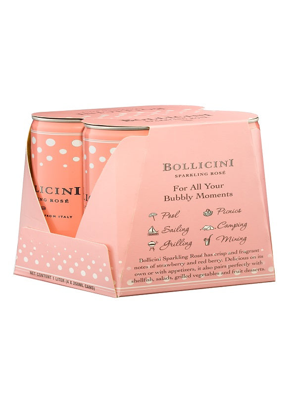 Bollicini Sparkling Rose 4pk