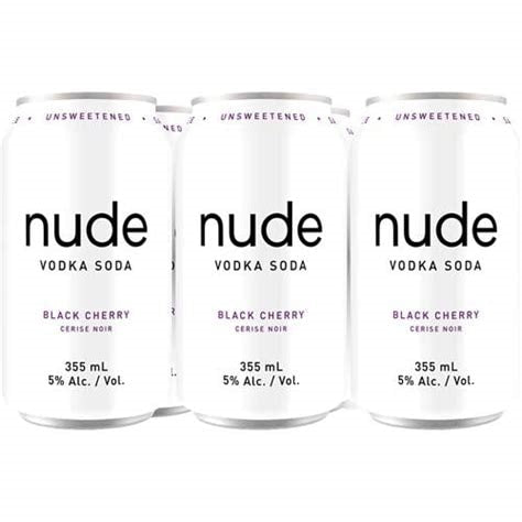 Nude Vodka Soda Black Cherry 6 pk