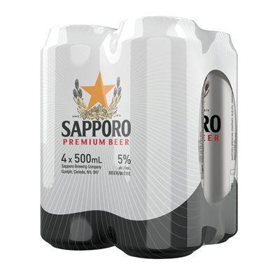 Sapporo 4 PK Cans