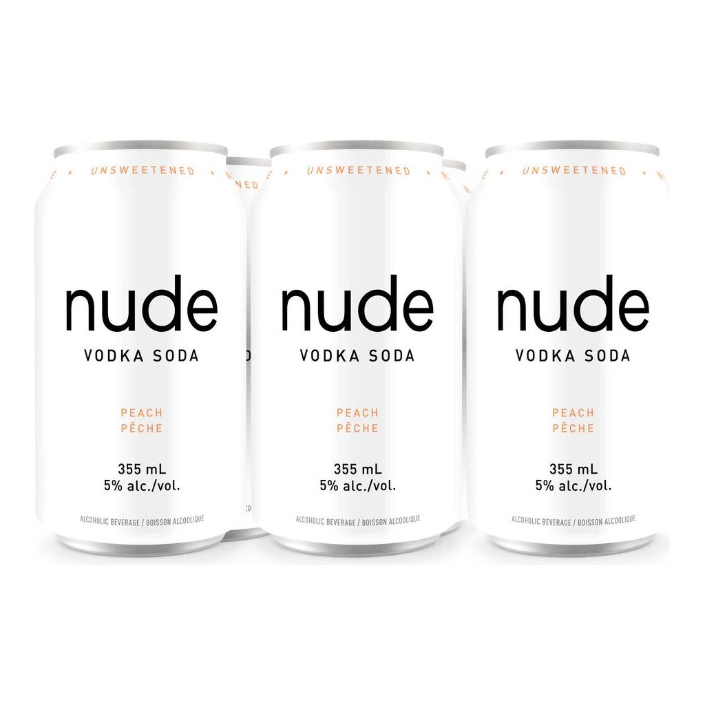 Nude Vodka Soda Peach (6 PK)